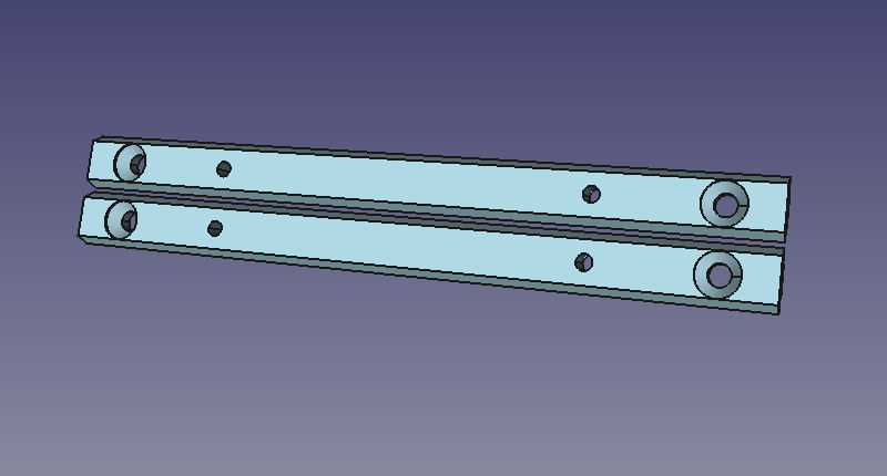 Halter für Möbelgriff von unten