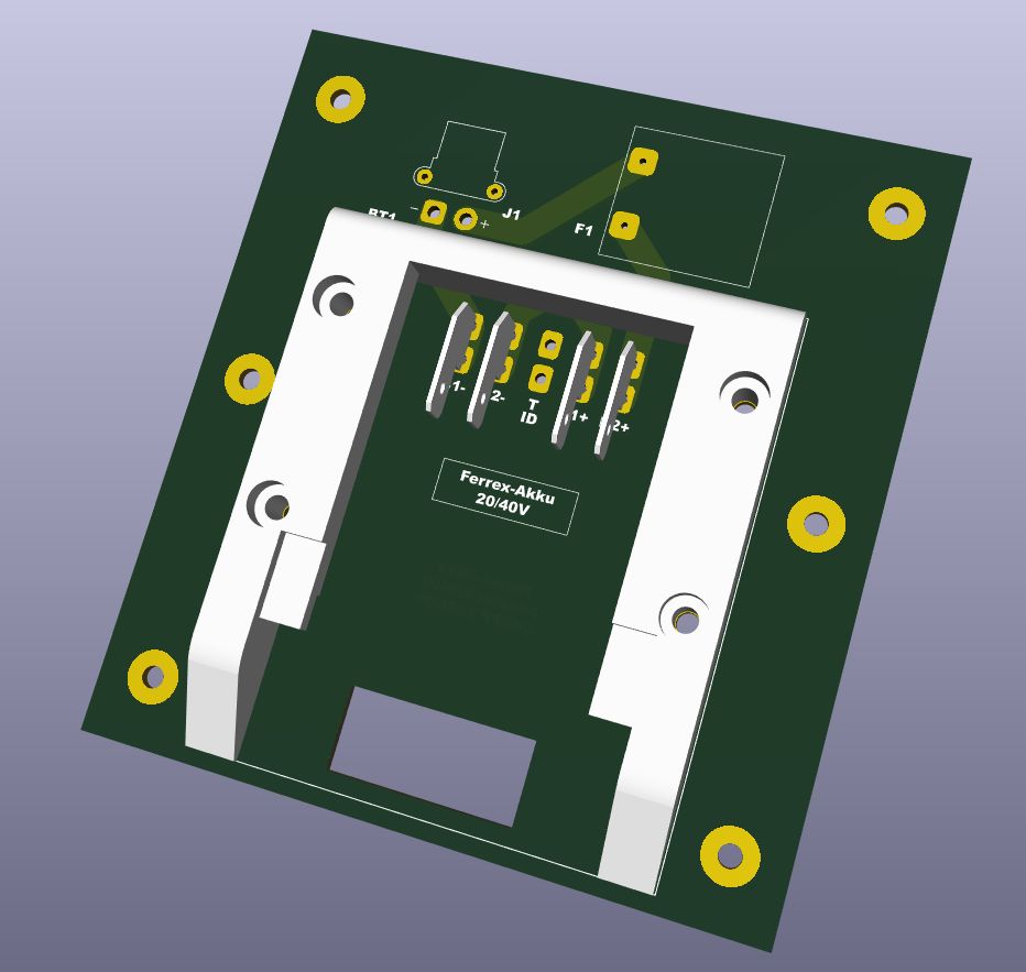 20/40V Ferrex Akku-Adapter, Oberseite